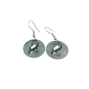Pewter Earrings - Jaguar on Tree