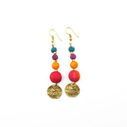Aasha Hammered Disc Earrings