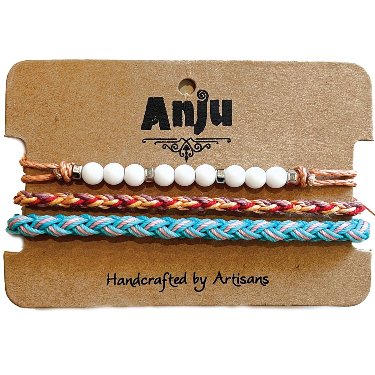 Weave & Wander Rainbow Sands Trio Anklet