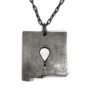 Home State Jewelry - New Mexico & Hot Air Balloon Necklace