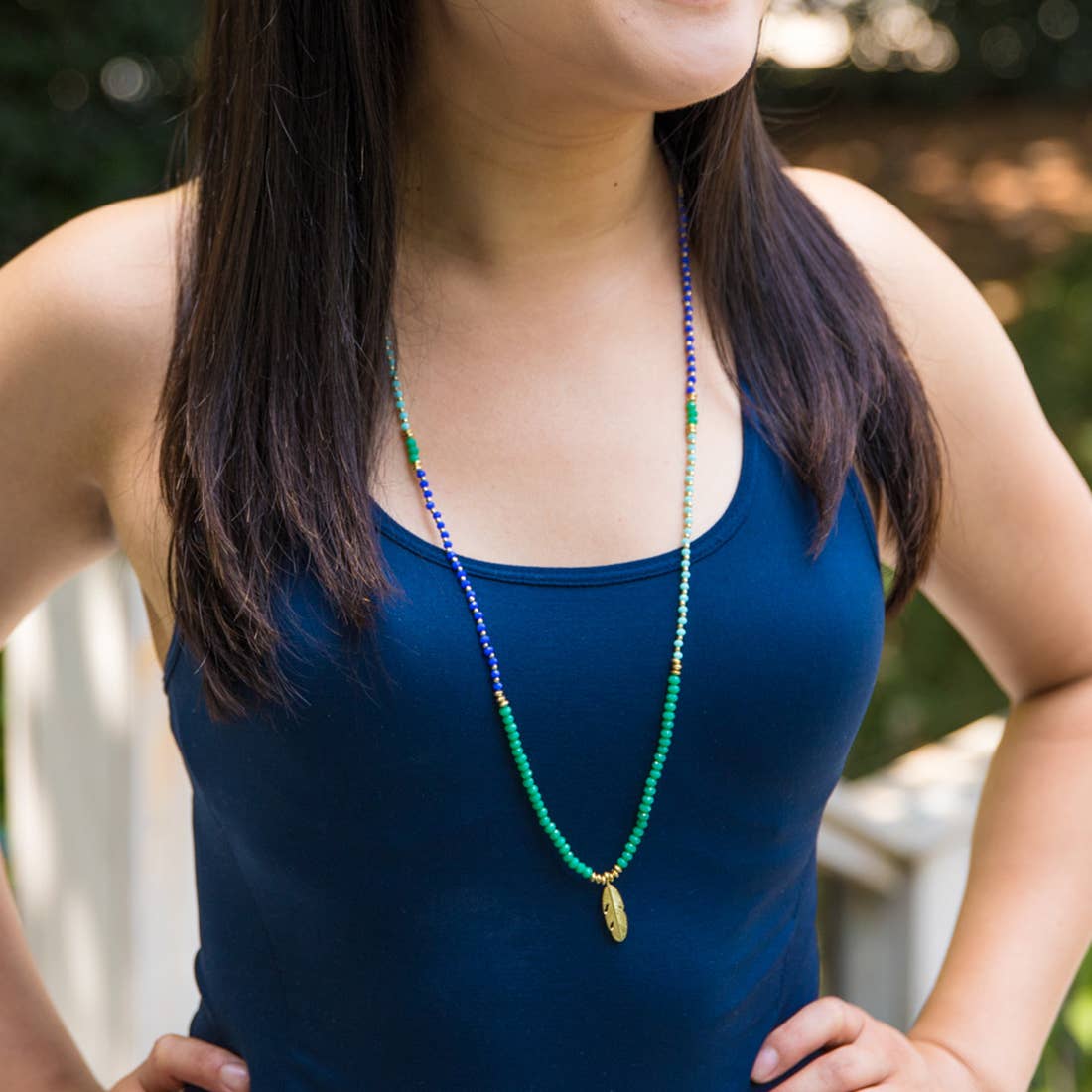 Sachi Charm Long Necklace