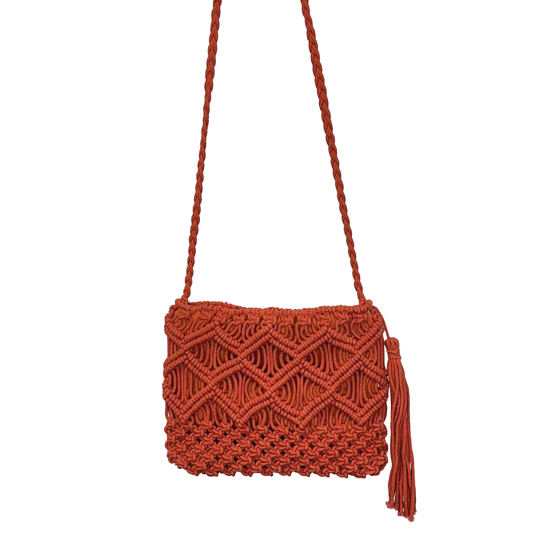 Adira Woven Cotton Crossbody Macrame Bags
