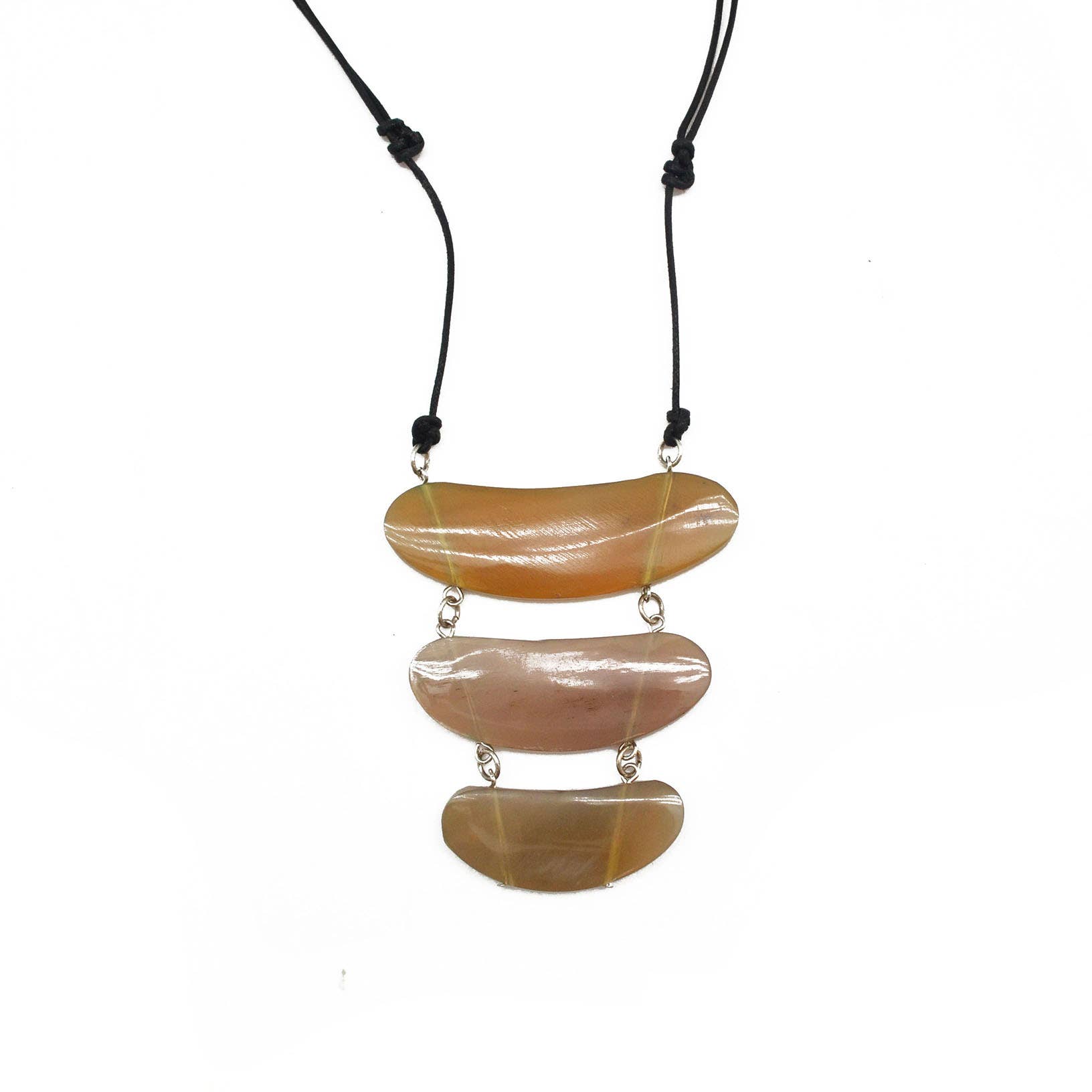 Omala Necklace - 3 Stacked Ovals