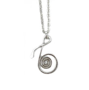Silver Plated Necklace - Smaller Size Music Note