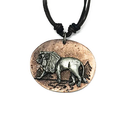 Pewter Necklace - Lion