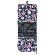Midnight Blossoms Folding Travel Kit - Block Printed Cotton