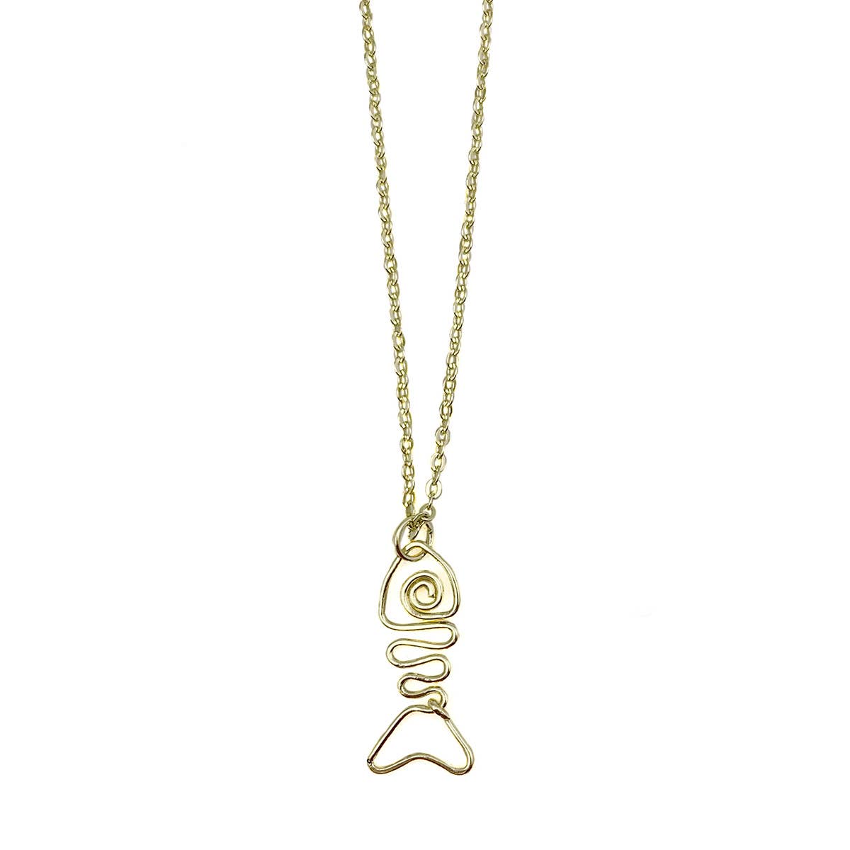 Gold Plated Necklace - Smaller Size Fish