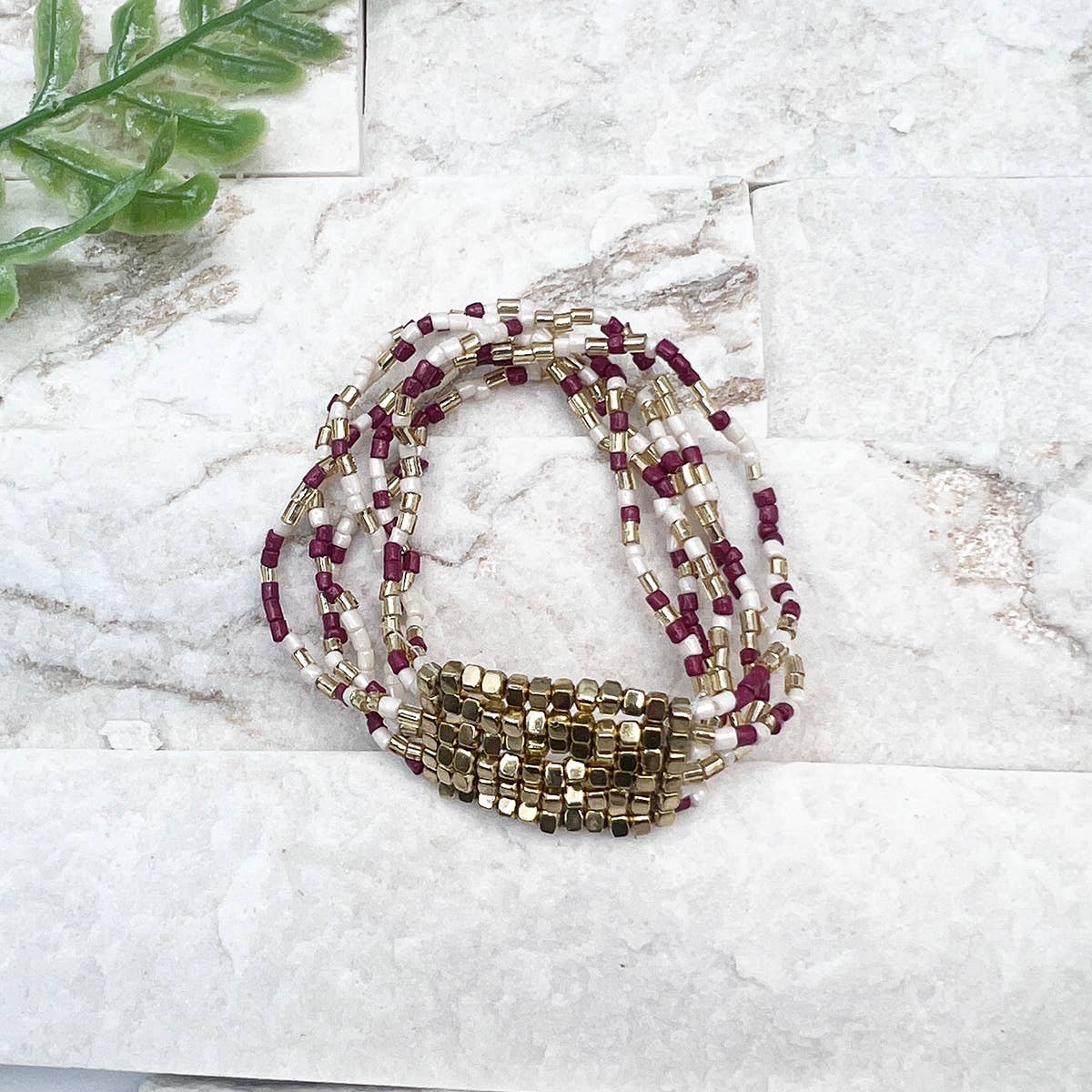 Seed Bead Stretch Statement Bracelets- Multiple Color Styles