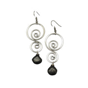 Banjara Kambaba Jasper Double Spiral Earrings