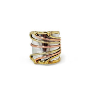 Janya Mixed Metal Ring - Fanned Wires