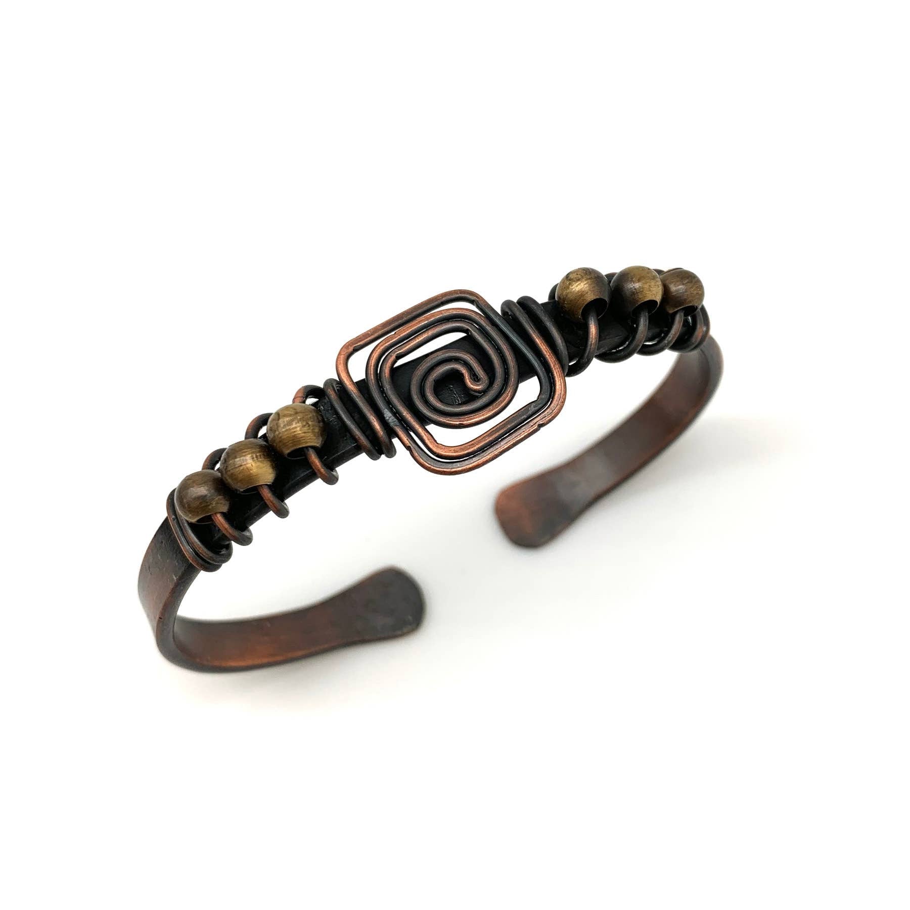 Solid Copper Unisex Adjustable Cuff