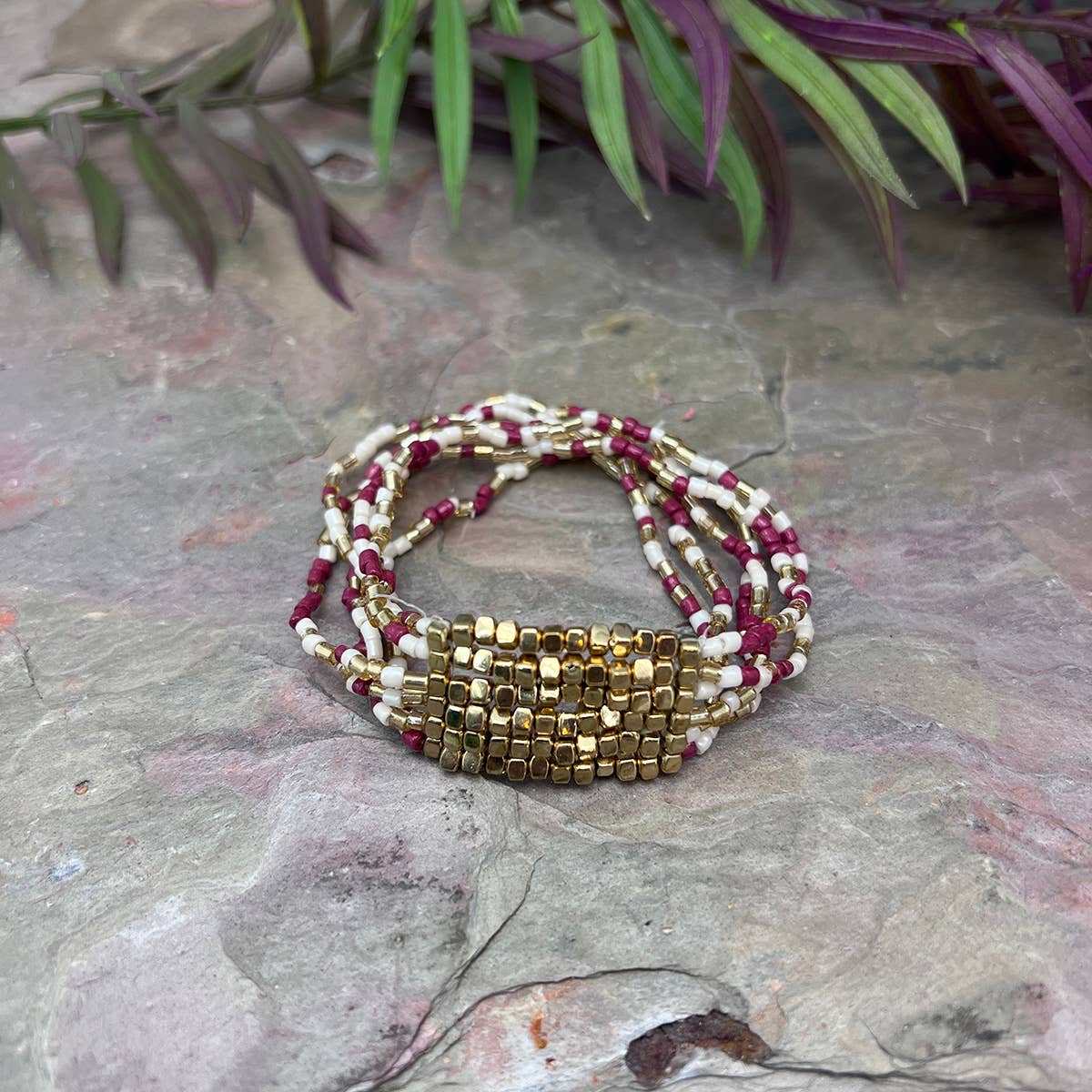 Seed Bead Stretch Statement Bracelets- Multiple Color Styles