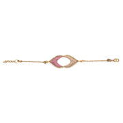 Sachi Desert Arches Collection Bracelet - Pink/Tan Arcs