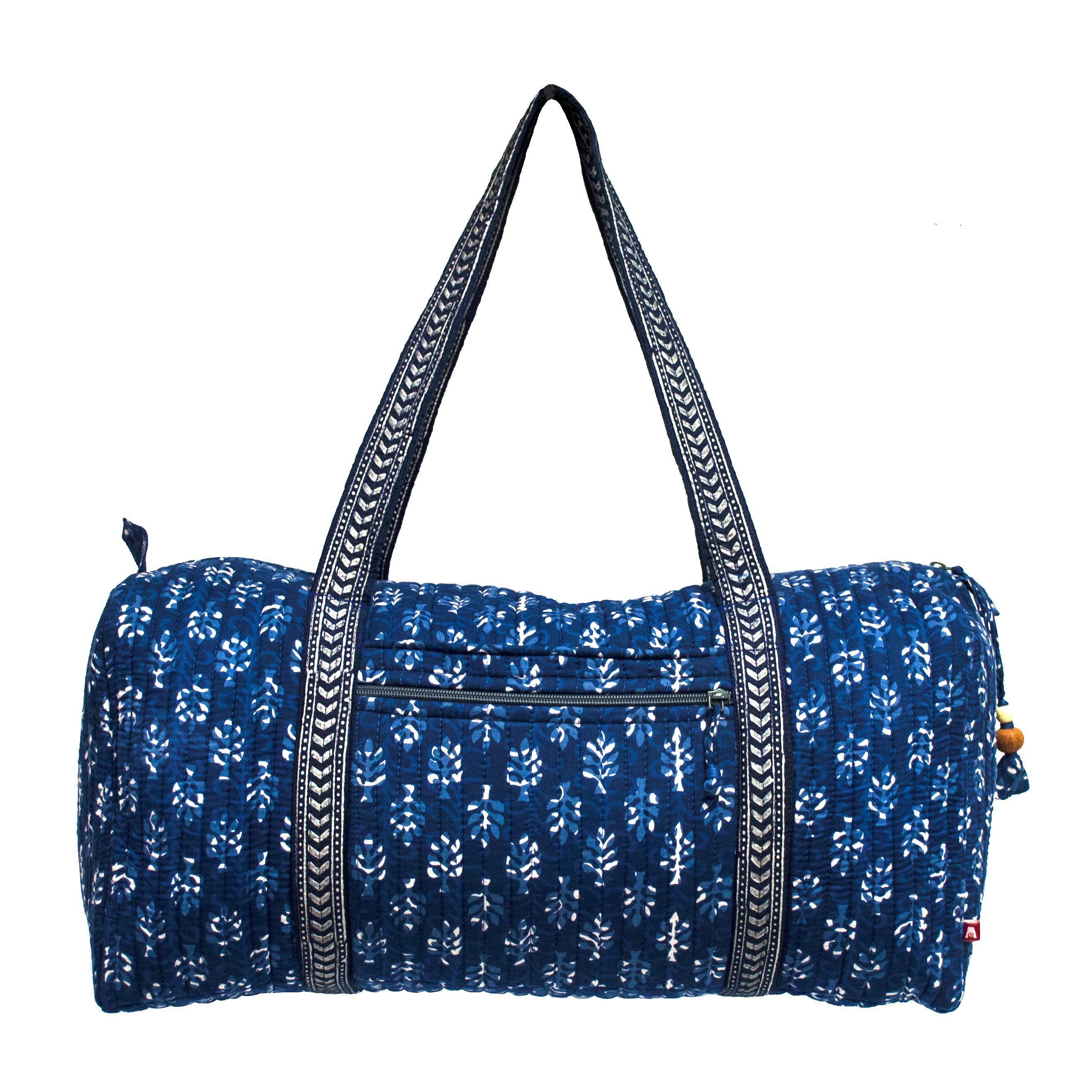 Peony Bloom XL Duffle Bag - Block Printed Organic Cotton