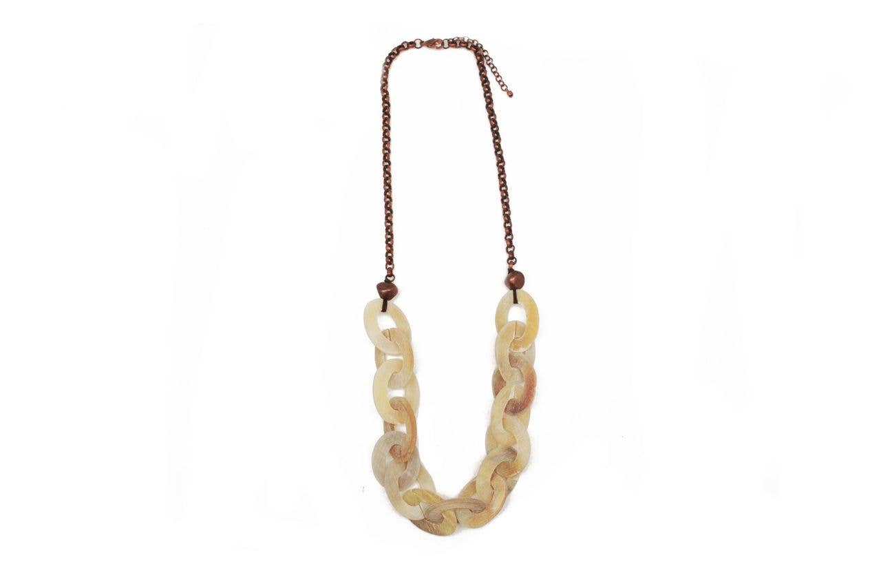 Omala Autumn Neutrals Collection Necklace - Links and Copper