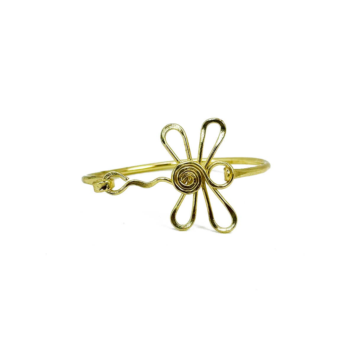 Handcrafted Gold Plated Dragonfly Bracelet