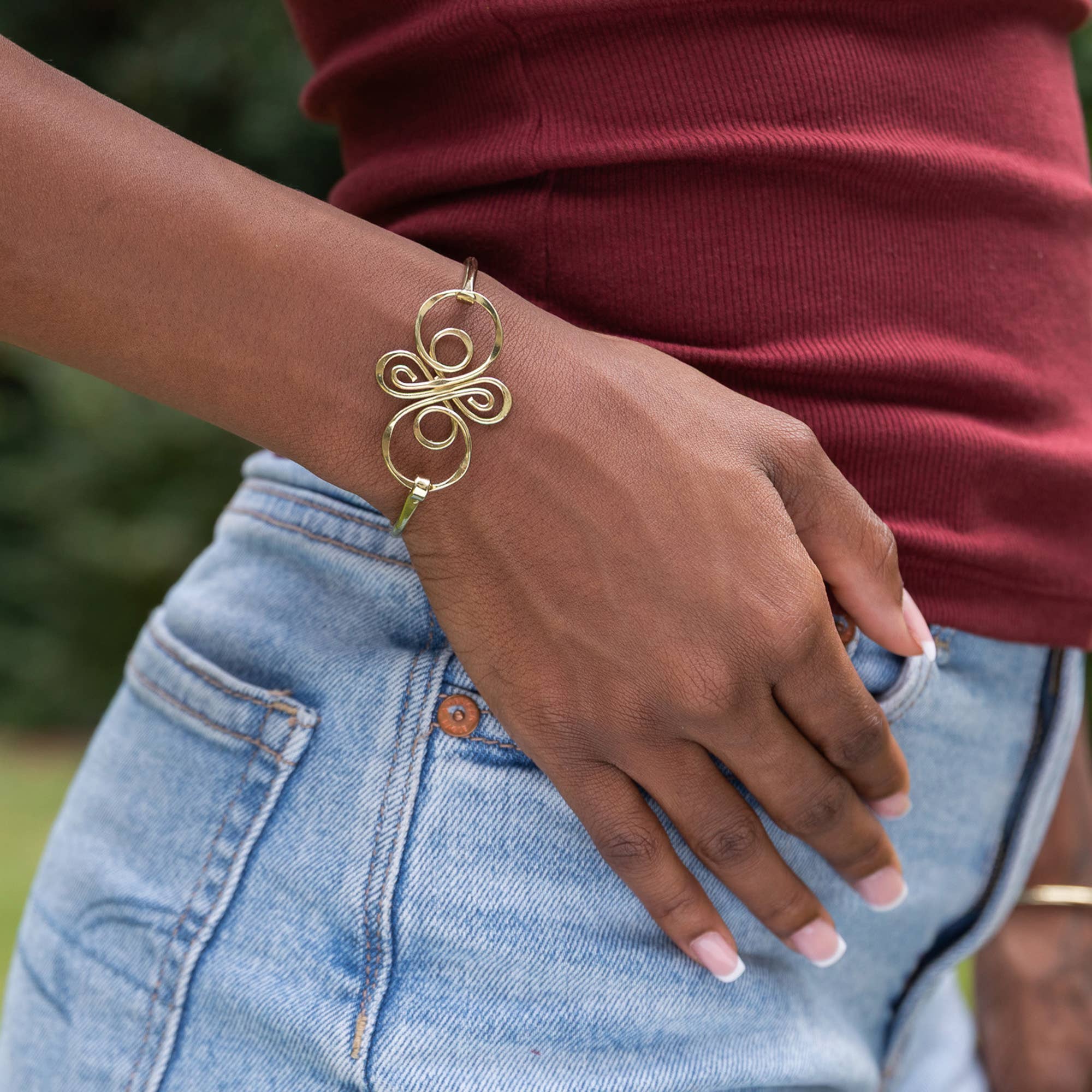 Handcrafted Gold Plated Celtic Knot Bracelet