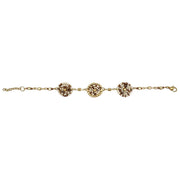 Sachi Coffee & Cream Collection Bracelet - Three Small Discs