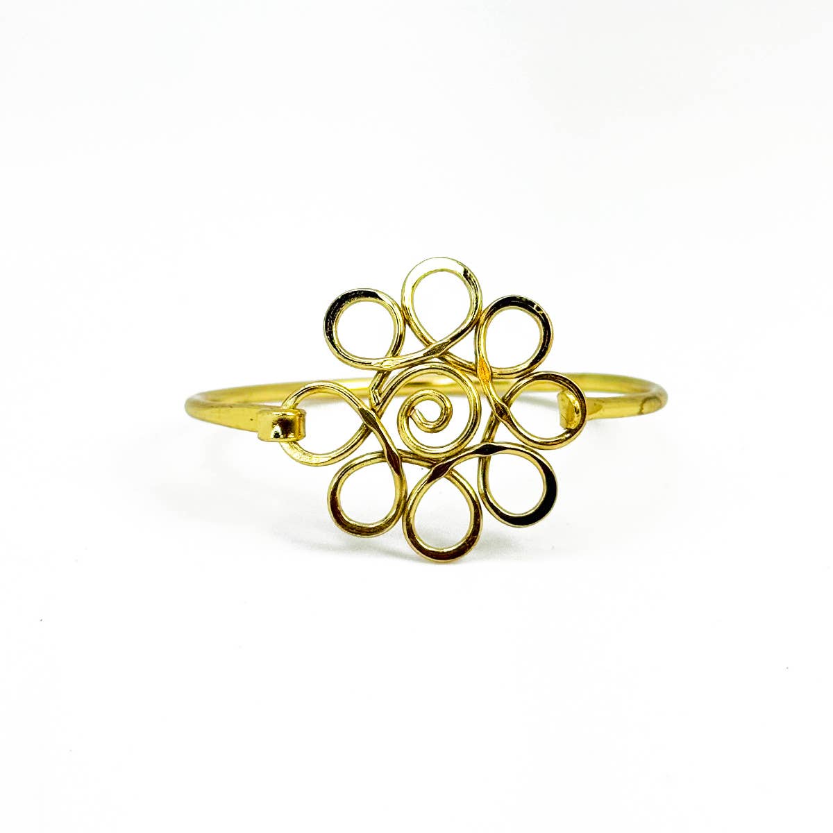 Handcrafted Gold Plated Mandala Bracelet