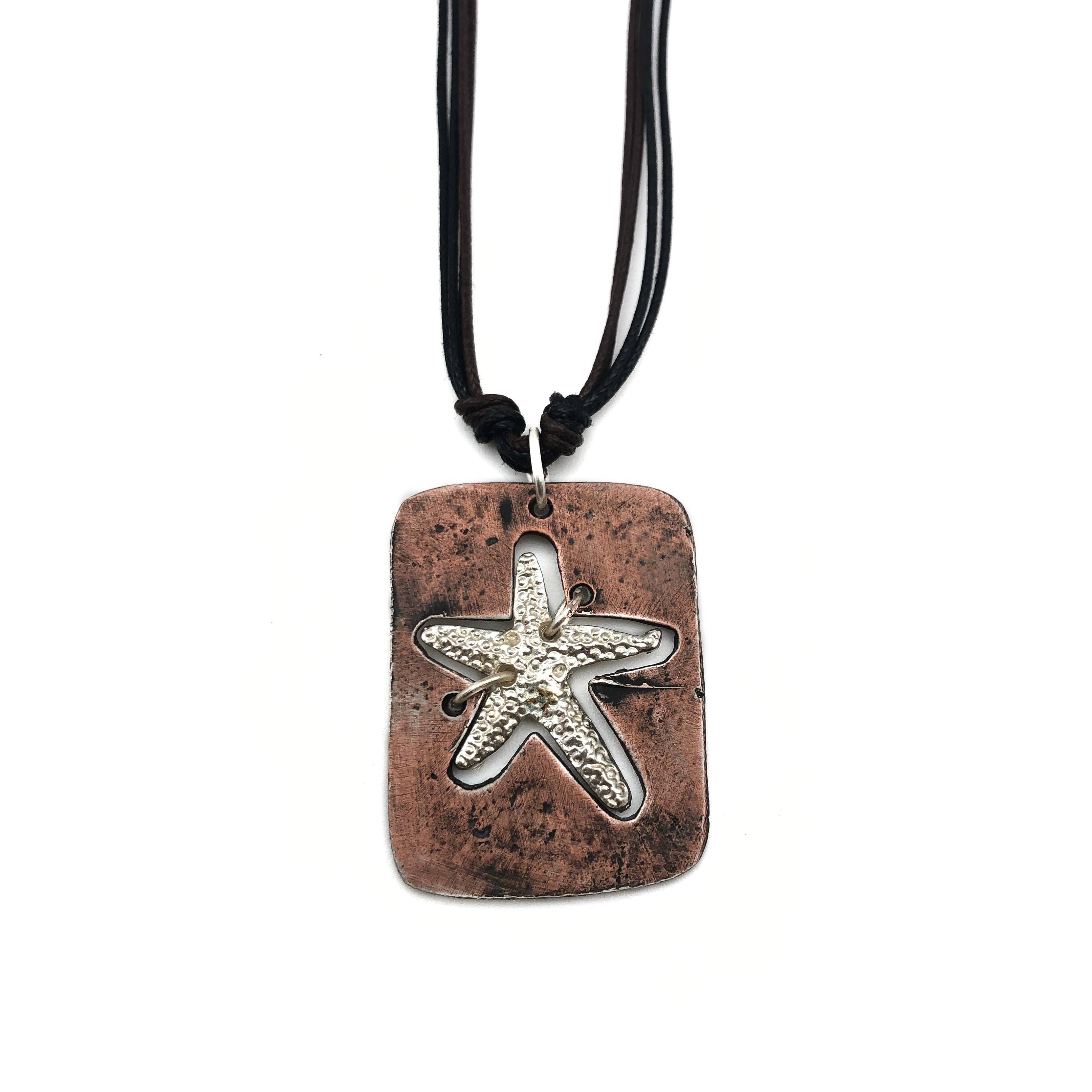 Pewter Necklace - Starfish