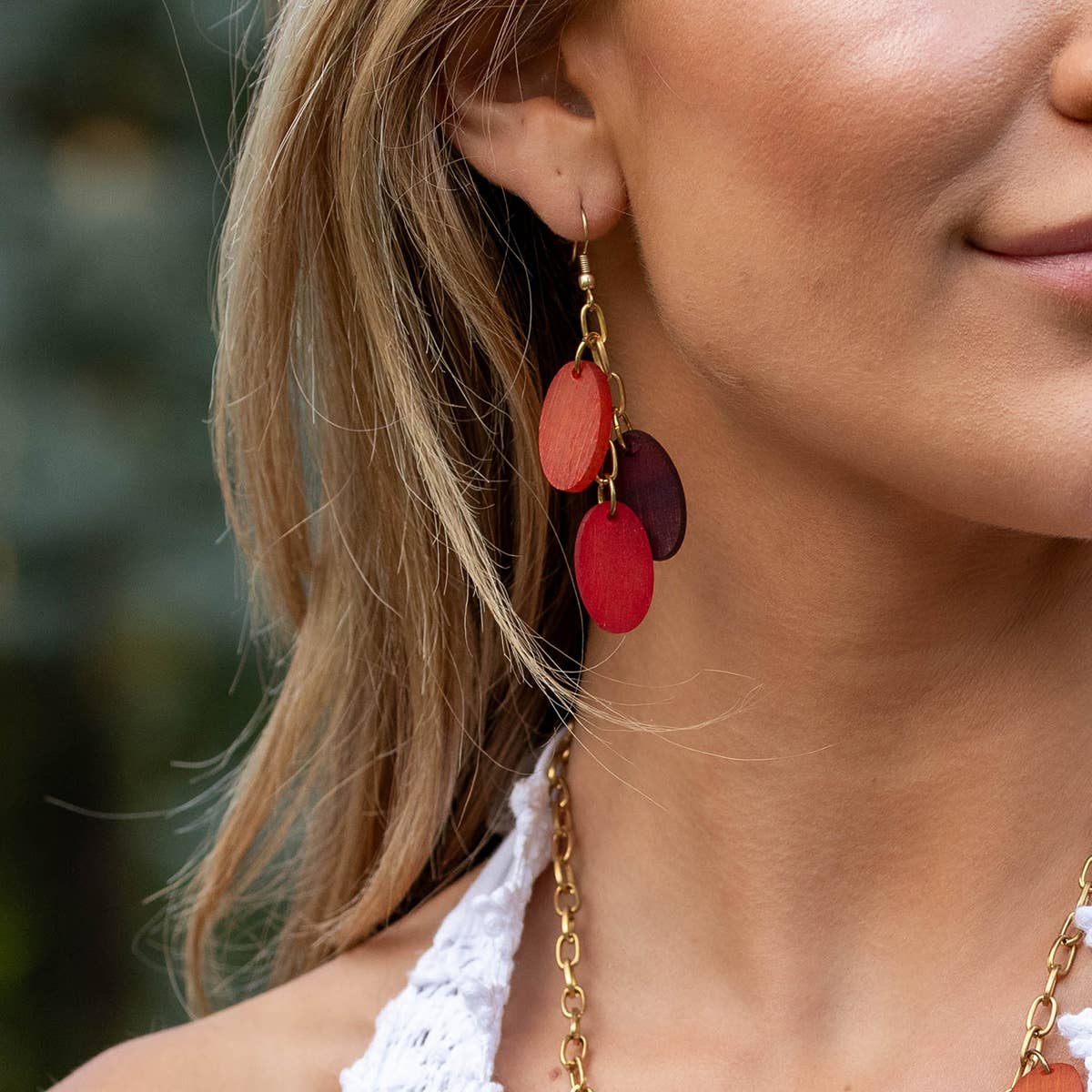 Omala Rosy Cheeks Collection Earrings - Small Ovals