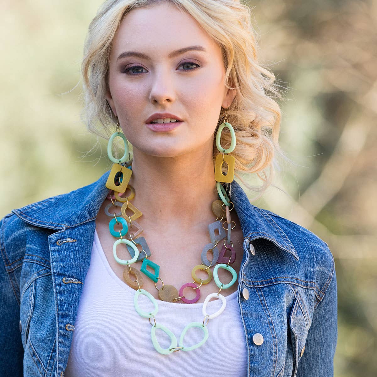 Omala Pleasing Pastels Collection Necklace - Double Strand