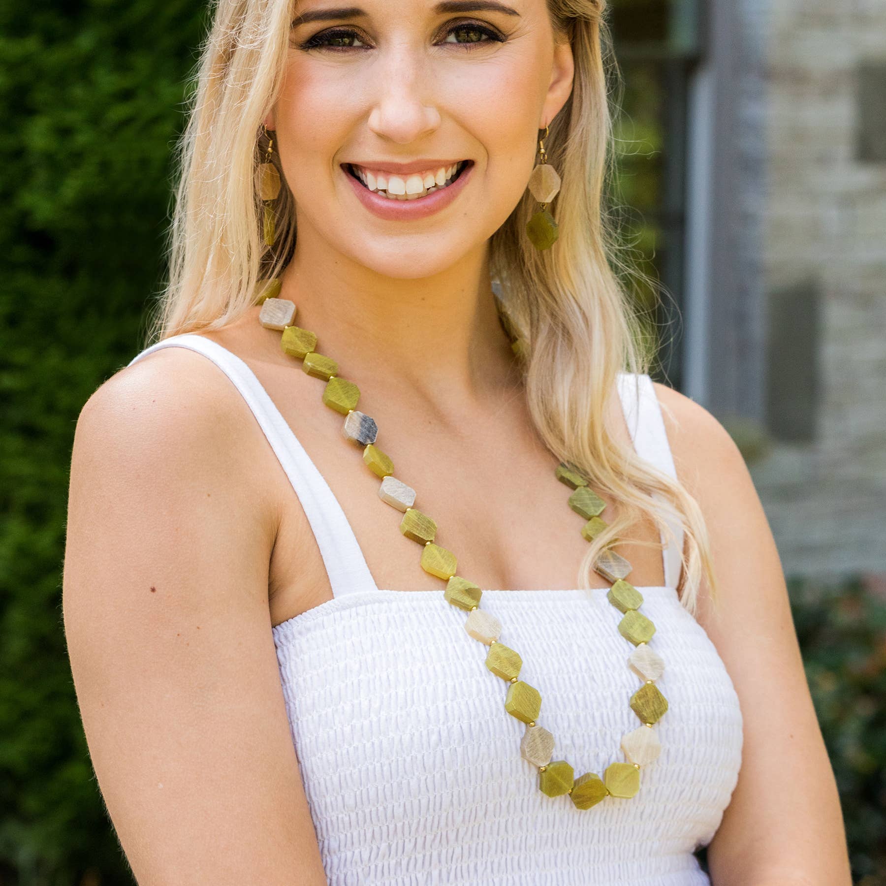 Omala Citrus Sunshine Collection Necklace - Angled Beads