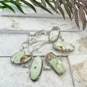 Handcrafted Semiprecious Stone Bracelet - Lemon Chrysoprase