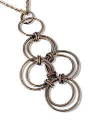 Banjara Connected Rings Pendant Long Necklace
