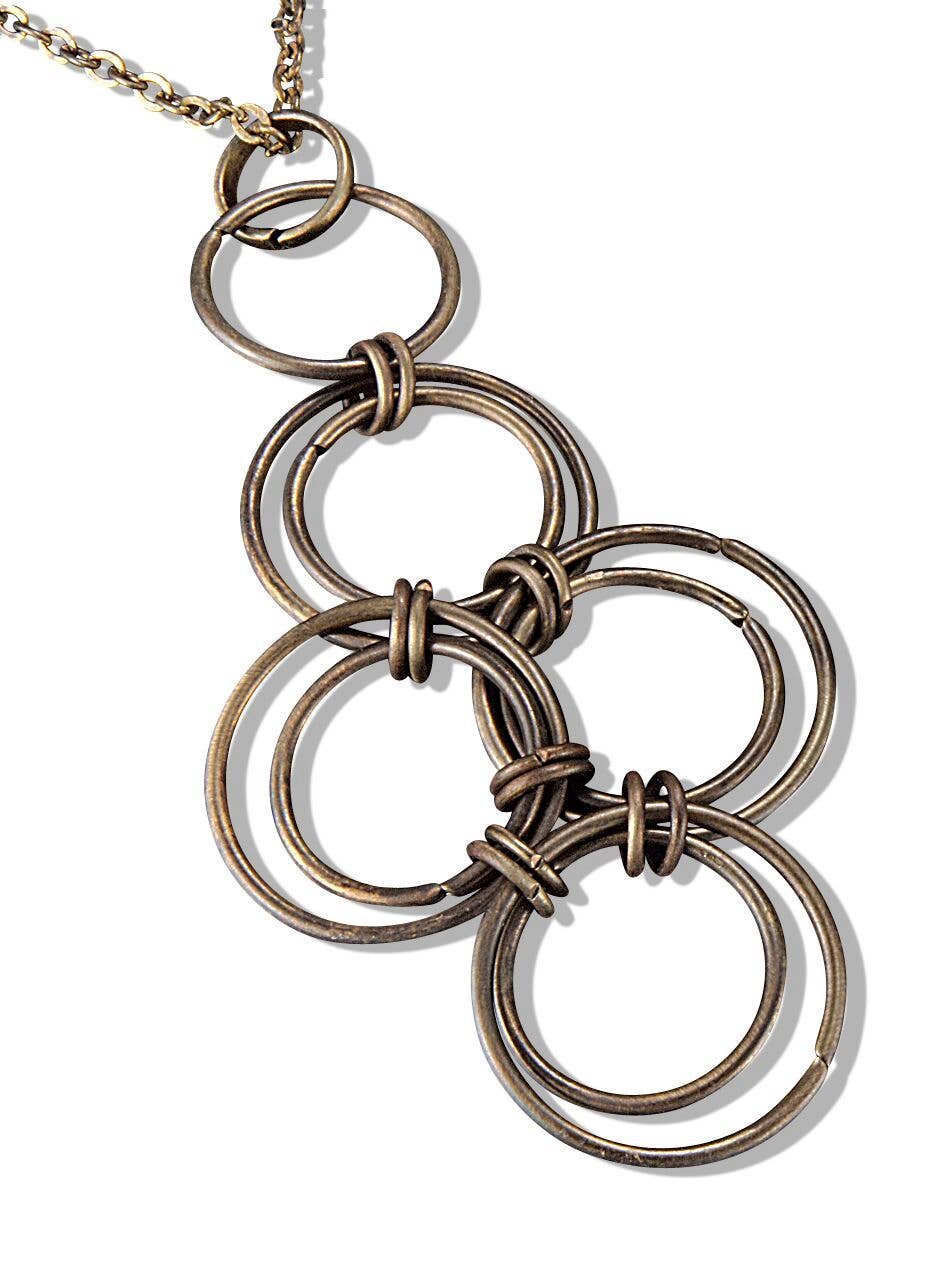 Banjara Connected Rings Pendant Long Necklace