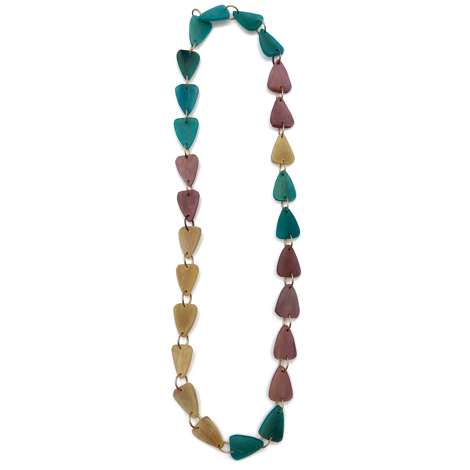 Omala Pleasing Petals Collection Necklace - Long Triangles