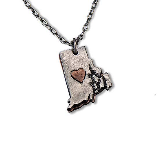 Home State Jewelry - Pewter State Necklace