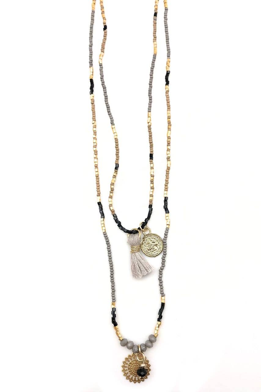 Sachi Dual Layer Short Necklace