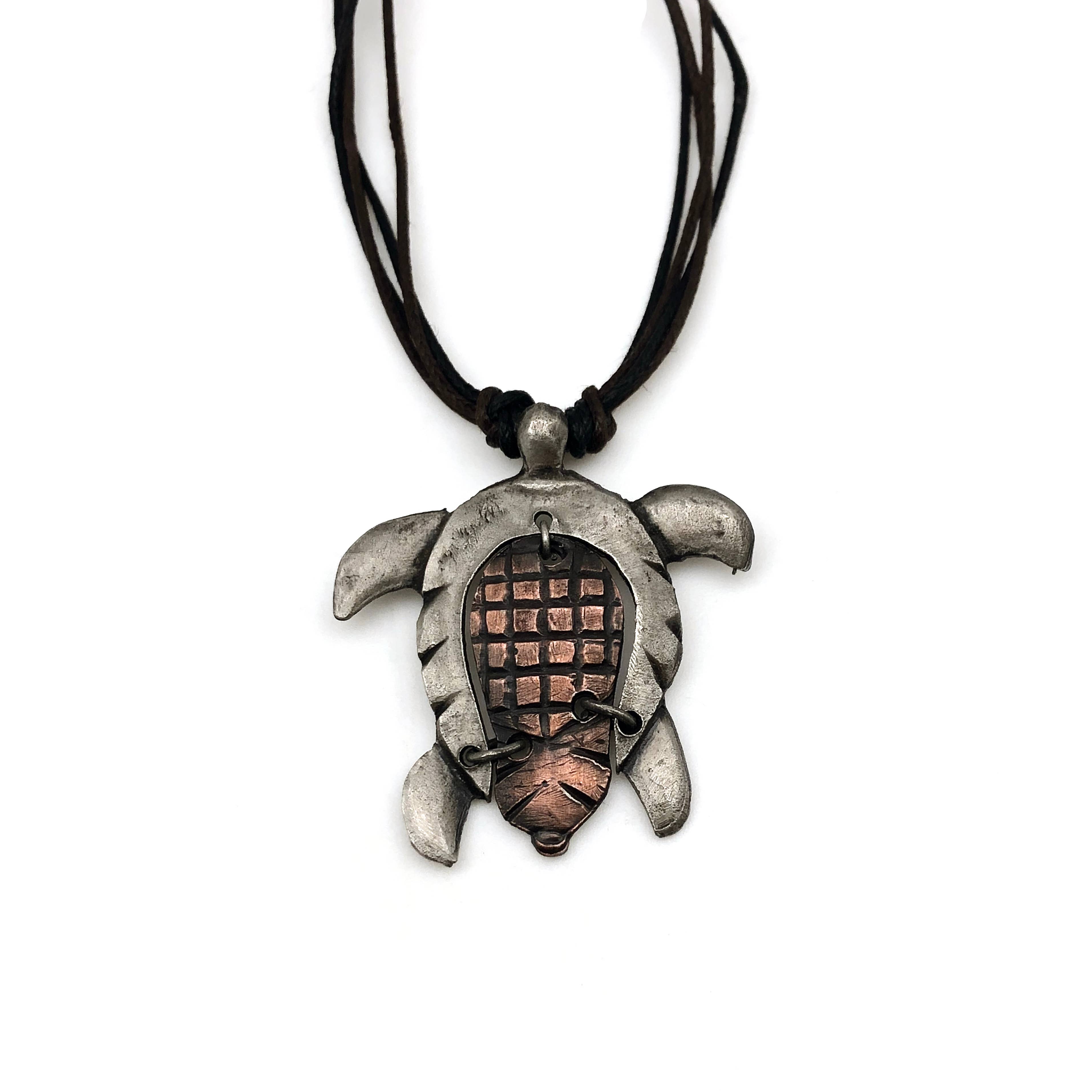 Pewter Necklace - Tortoise