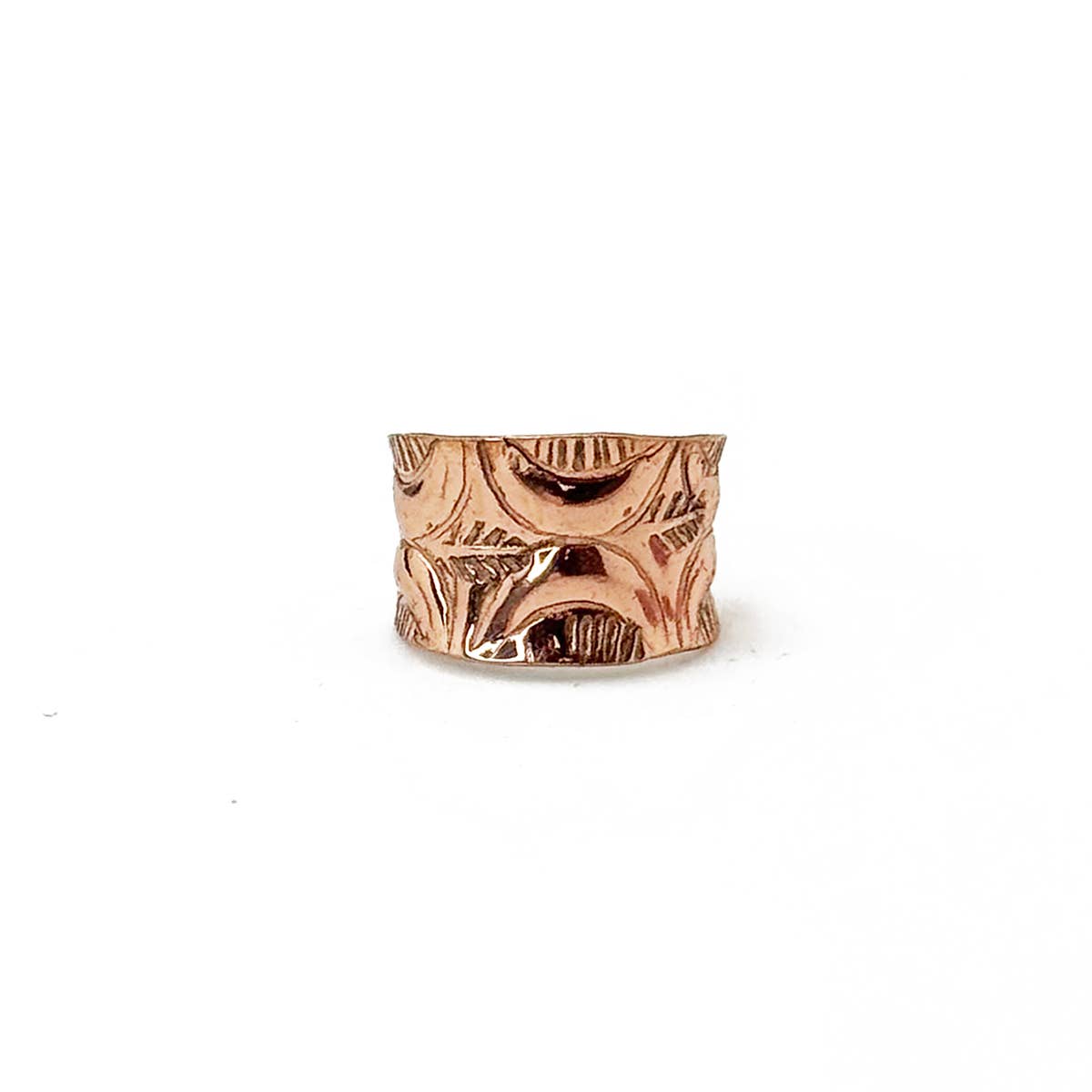 Handcrafted Copper Abstract Ring