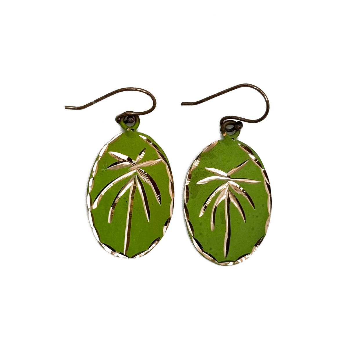 Patina Palm Paradise Earrings