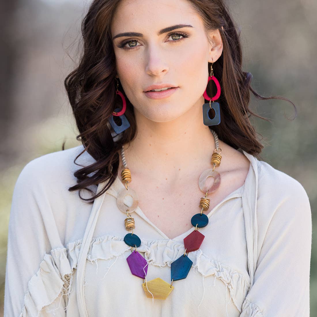 Omala Bold & Brash Collection Necklace - Abstract Shapes