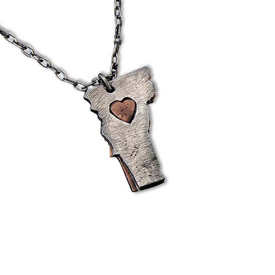 Home State Jewelry - Pewter State Necklace