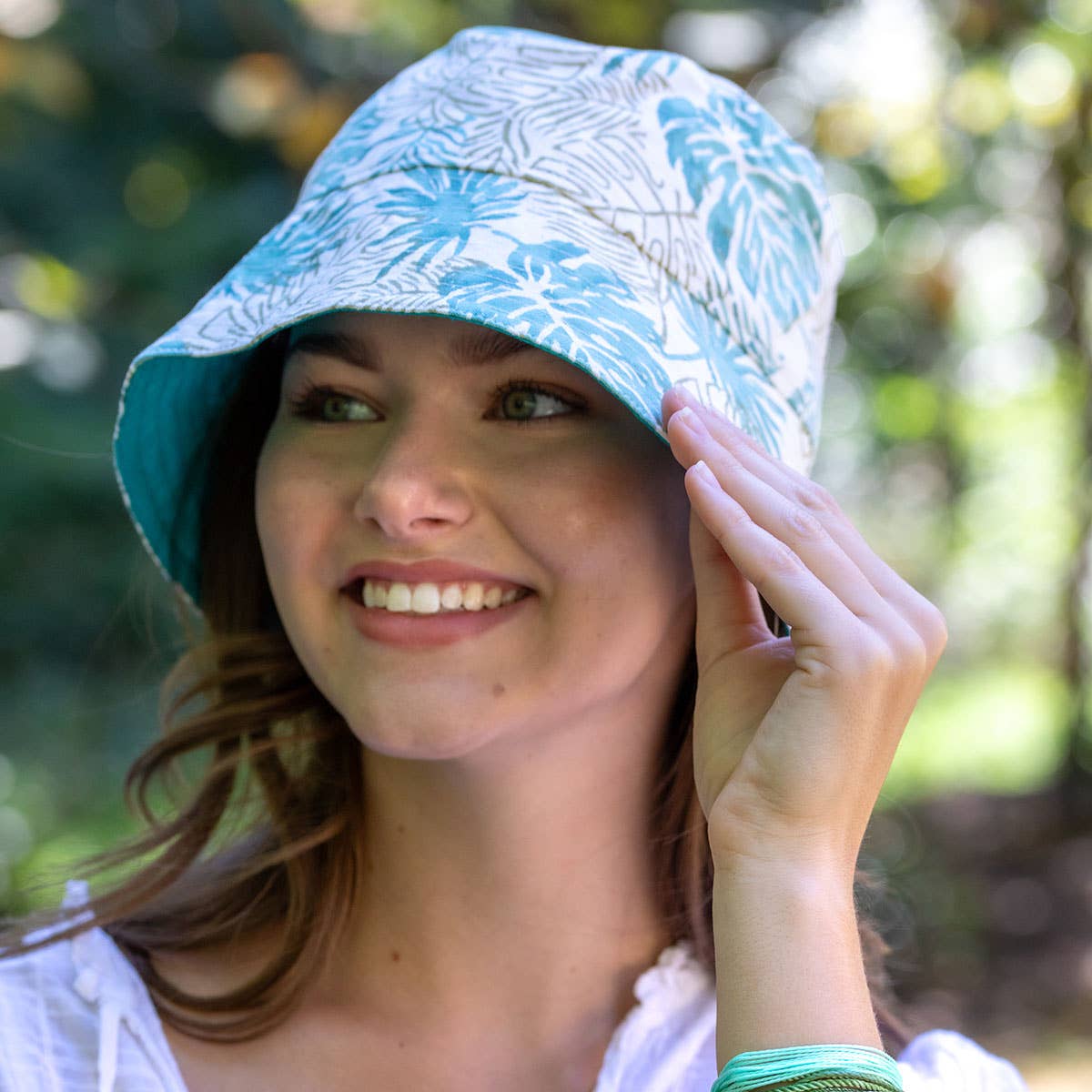 Paradise Palms Reversible Bucket Hat