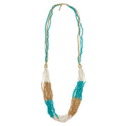 Sachi Island Waterfalls Necklace, Striped Bottom Half