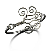 Silver Plated Bangle - Tree