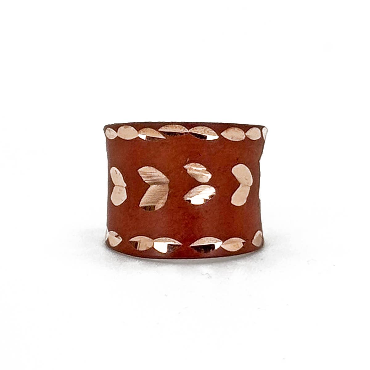 Patina Terracotta Lace Ring