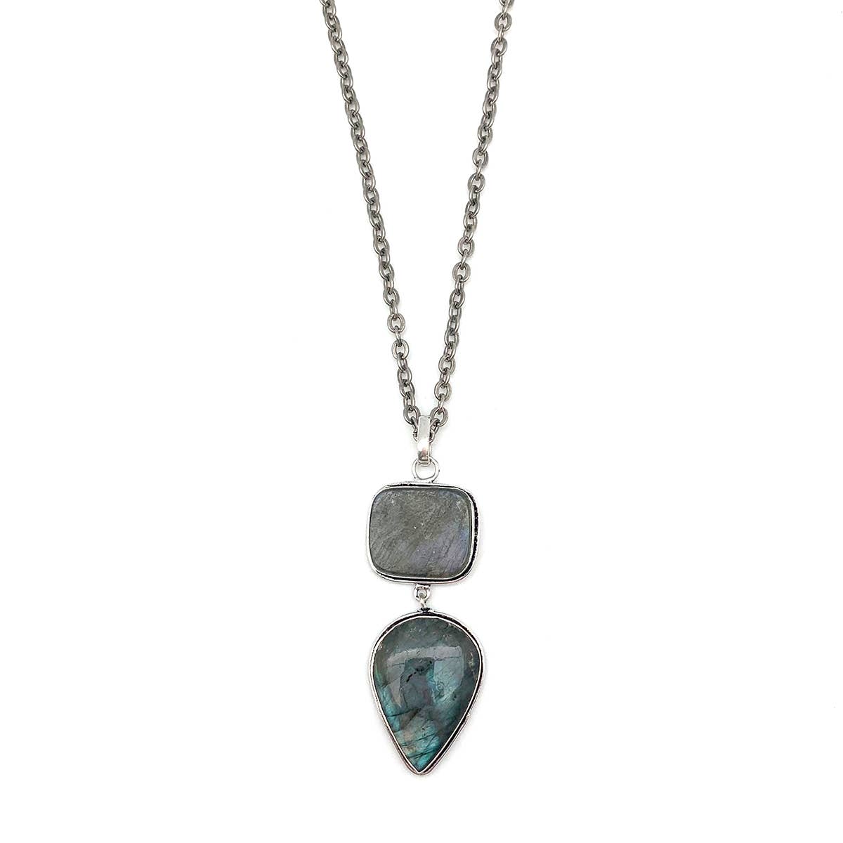 Handcrafted Semiprecious Stone Necklace - Labradorite