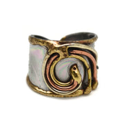 Mixed Metal Cuff Ring