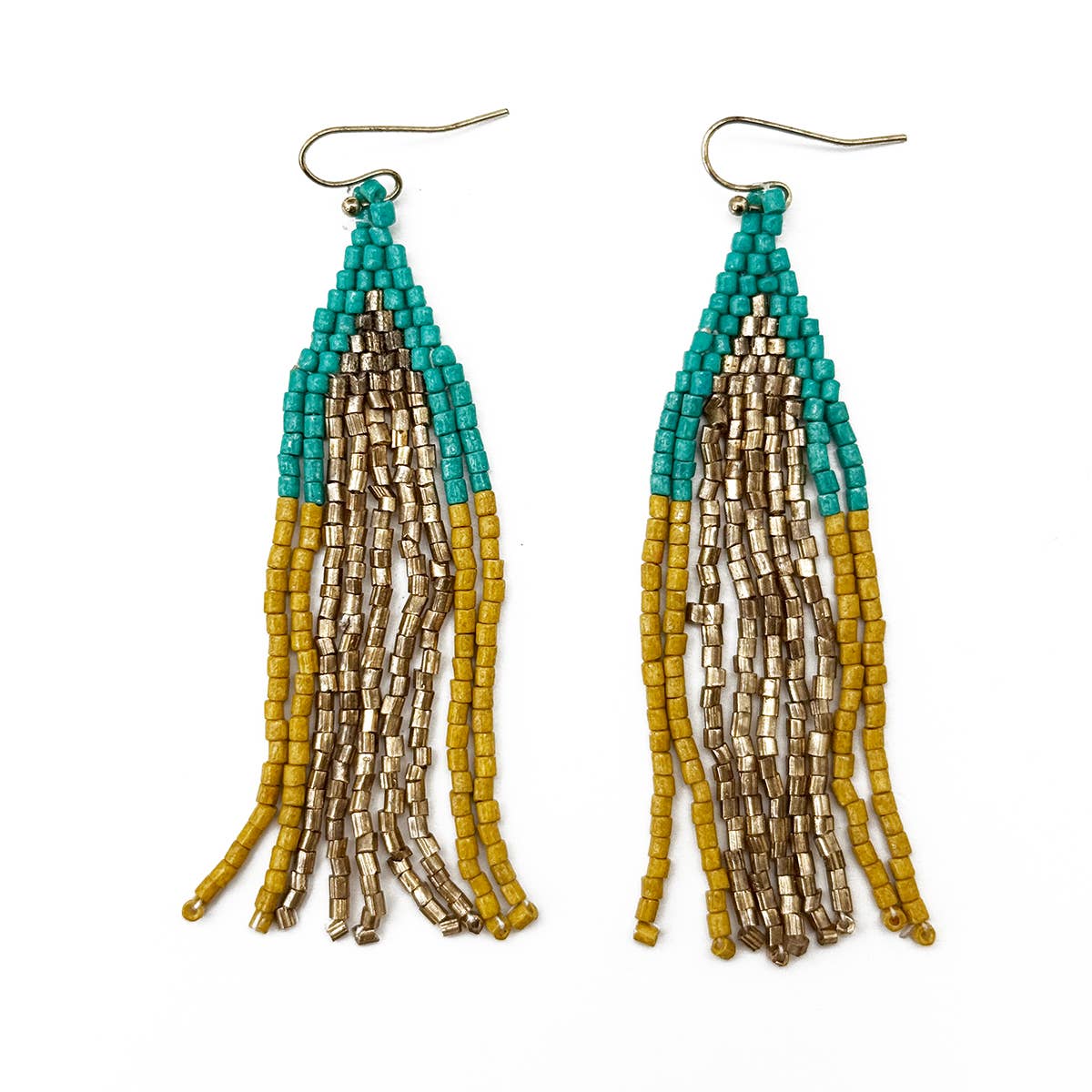 Seed Bead Cascades Earrings - Multiple Color Styles