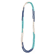 Prismatic Hues Necklace - Turquoise, Black, White