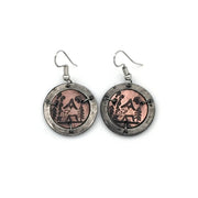 Pewter Earrings - Happy Camper