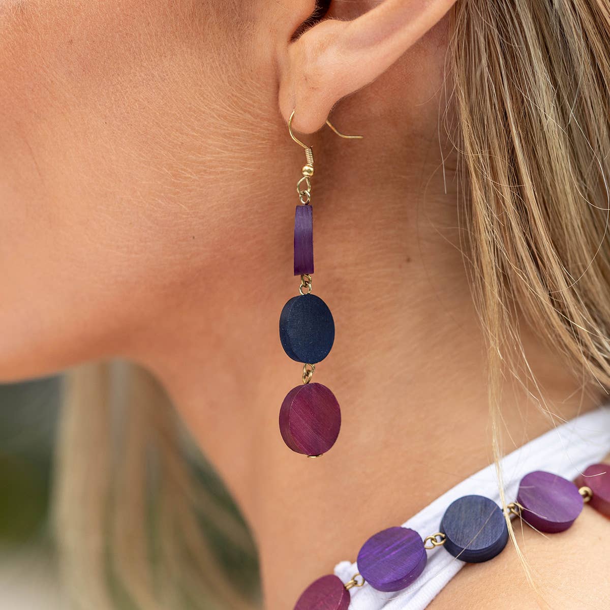 Omala Heliotrope Collection Earrings - Small Circles