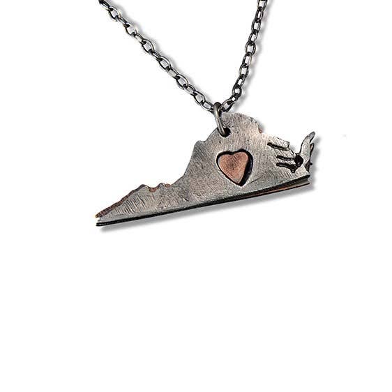 Home State Jewelry - Pewter State Necklace