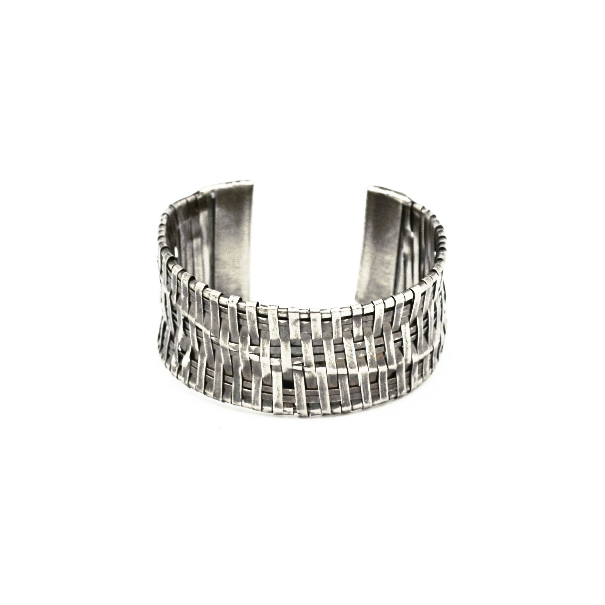 Basketweave Flat Wide Weave Cuff